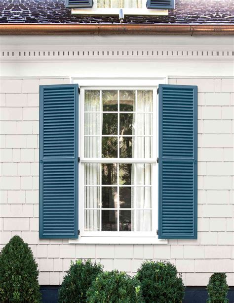 dark blue shutters